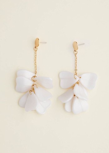 Phase Eight Petal Drop Jewellery White USA | 3180479-FU